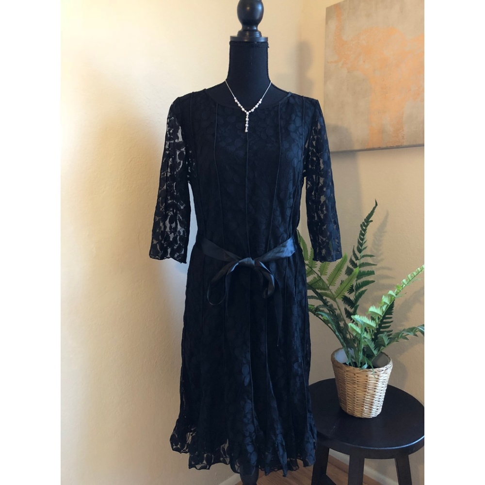 Black Lace Jessica Howard Cocktail Dress - NWOT